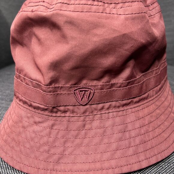 Texas A&M Aggies Logo Bucket Hat Reversible Maroon Grey Nylon Top Of The World - Picture 2 of 7